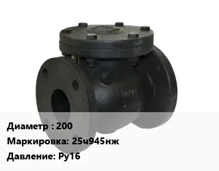 Клапан чугунный 200 25ч945нж Ру16